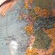 Girard Barrère cardboard globe with tripod foot /vintage 50-60s