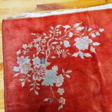 Antique Chinese carpet Art Deco handmade 125cm x 195cm 1920s