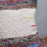 Housse de cousin artisanale tissé main en coton recyclé