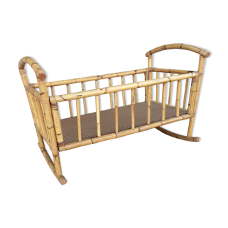 Bamboo rocking vintage bed