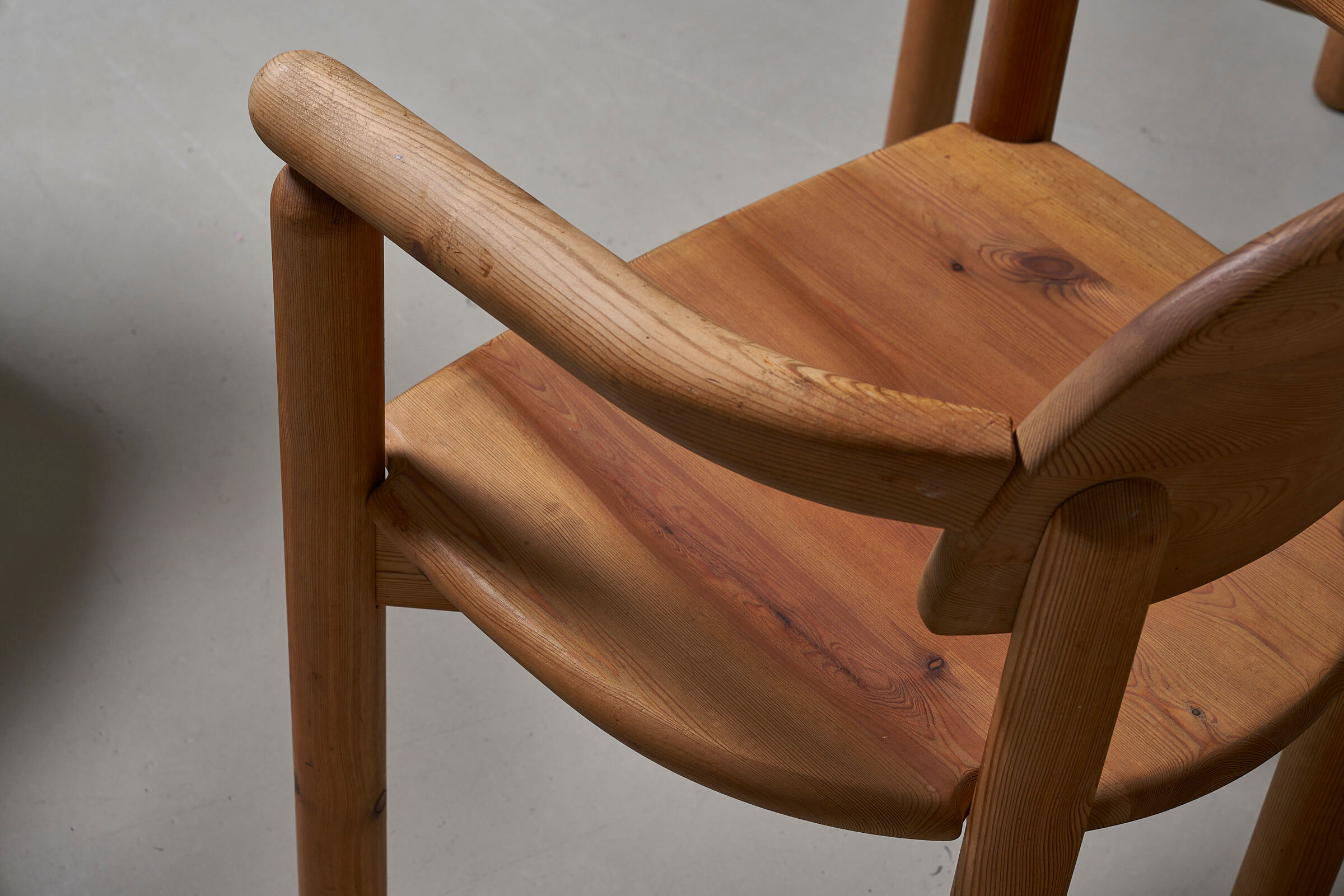 6 pine chairs by rainer daumiller for hirtshals savvaerk a/s, denmark, 1970s