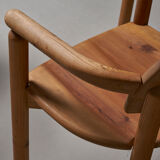 6 pine chairs by rainer daumiller for hirtshals savvaerk a/s, denmark, 1970s