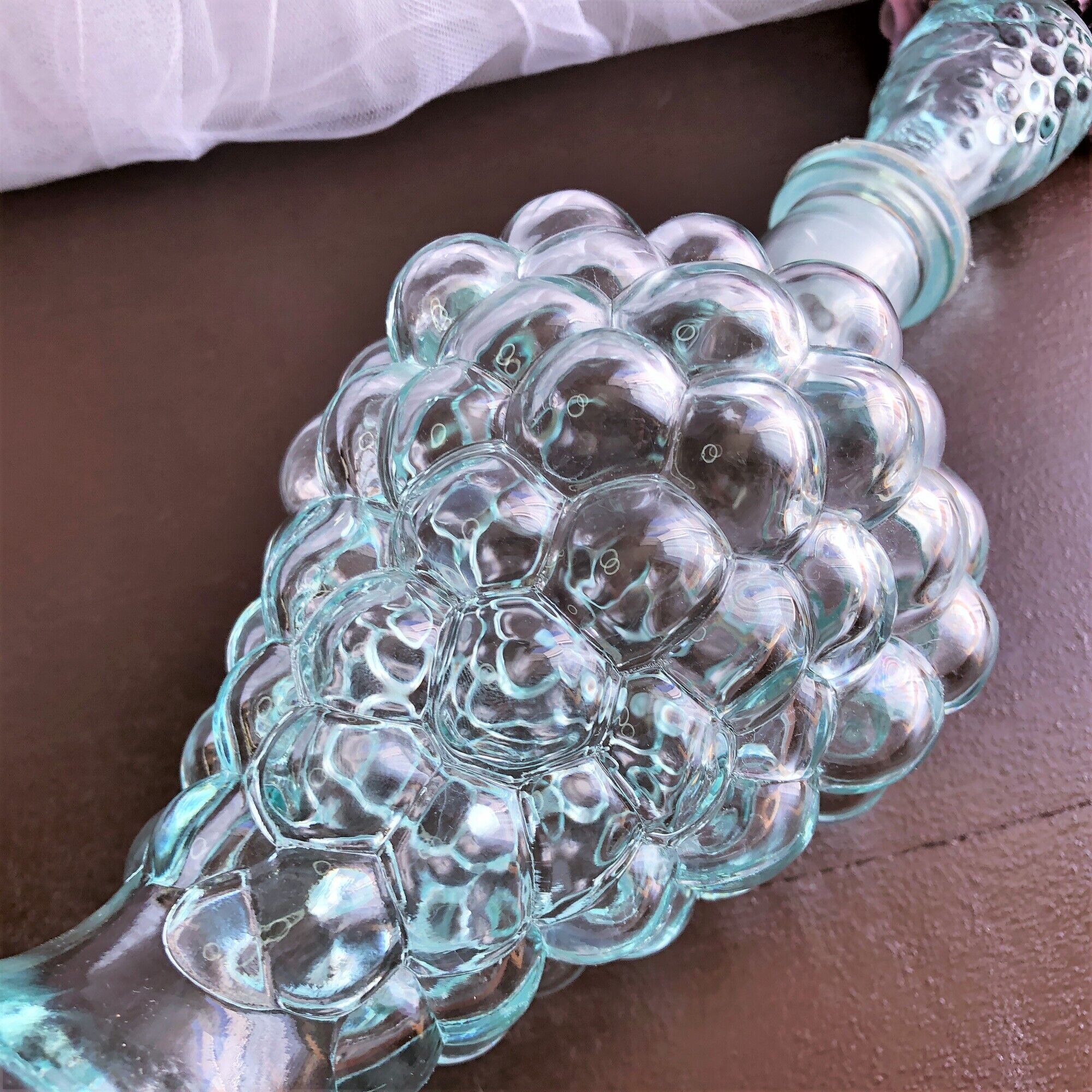Pendentif Vintage Années 50 - Grappe De Raisin En Argent 800 Avec Corail Méditerranéen - Occasion