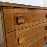 Vintage teak and rosewood chest of drawers from the 70-80s