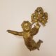 Hook in gilded bronze cherub or angelo