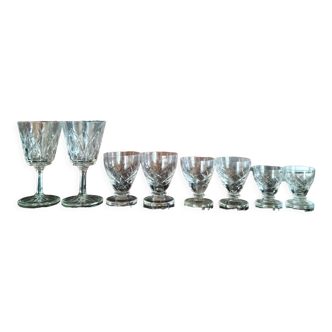 8 crystal glasses