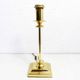 Pied de lampe de style Regence en laiton et plexiglas 1970