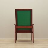 Teak green armchair, Danish design, 1970s, production: Denmark