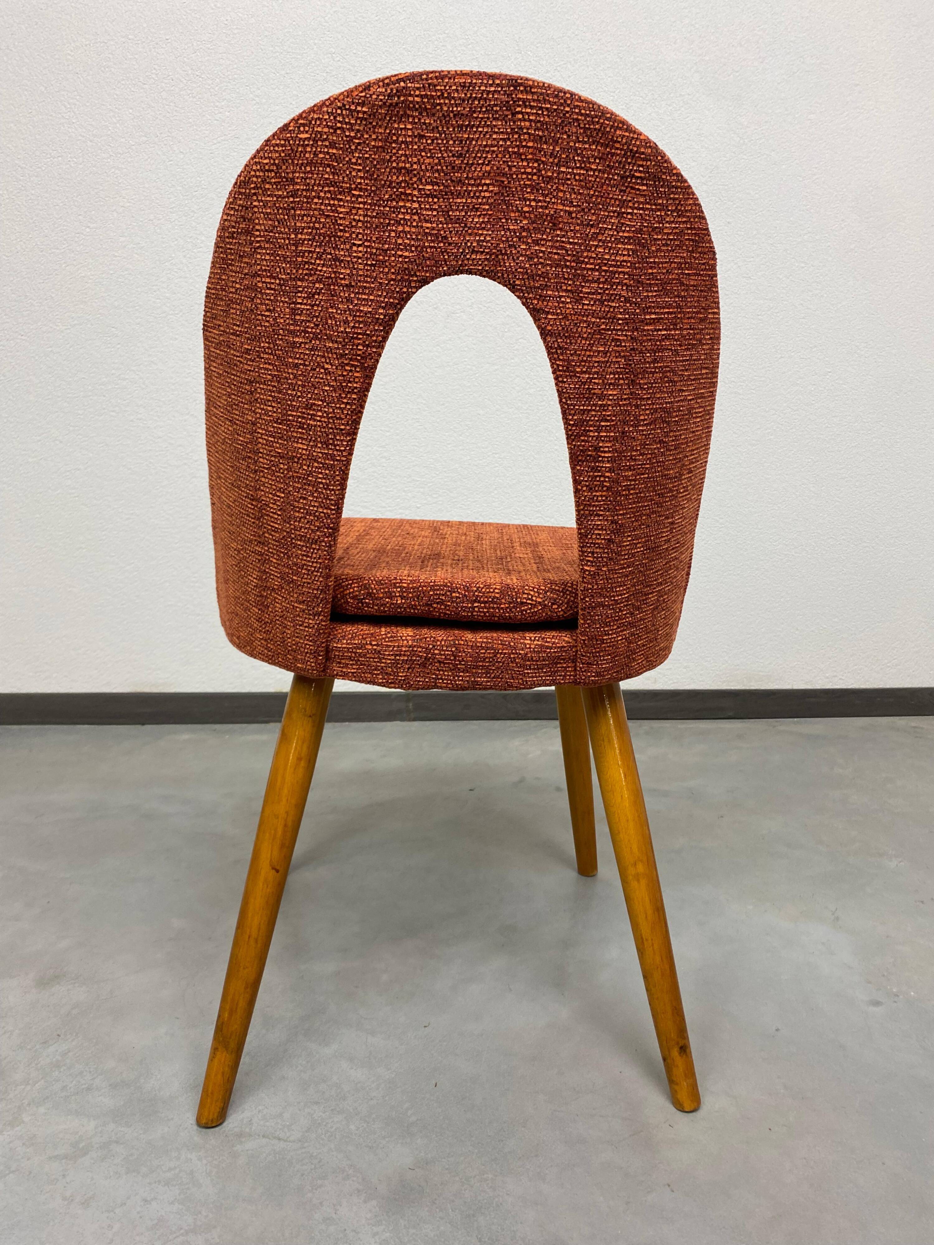 Set of 4 mid-century design dining chairs by Antonín Šuman for Mier Topoľčany.