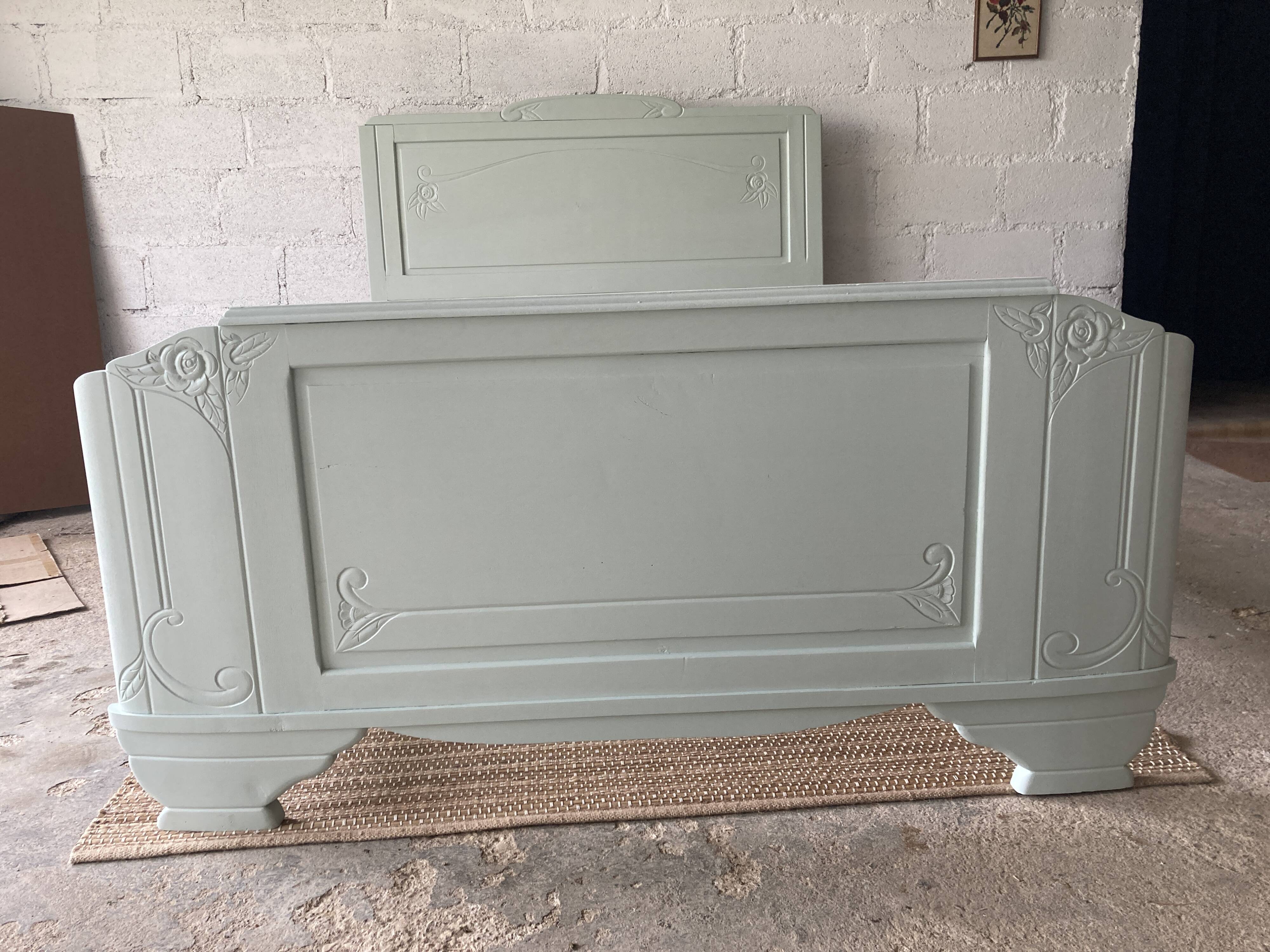 Cadre de lit art déco