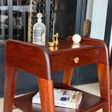 Vintage solid wood bedside table