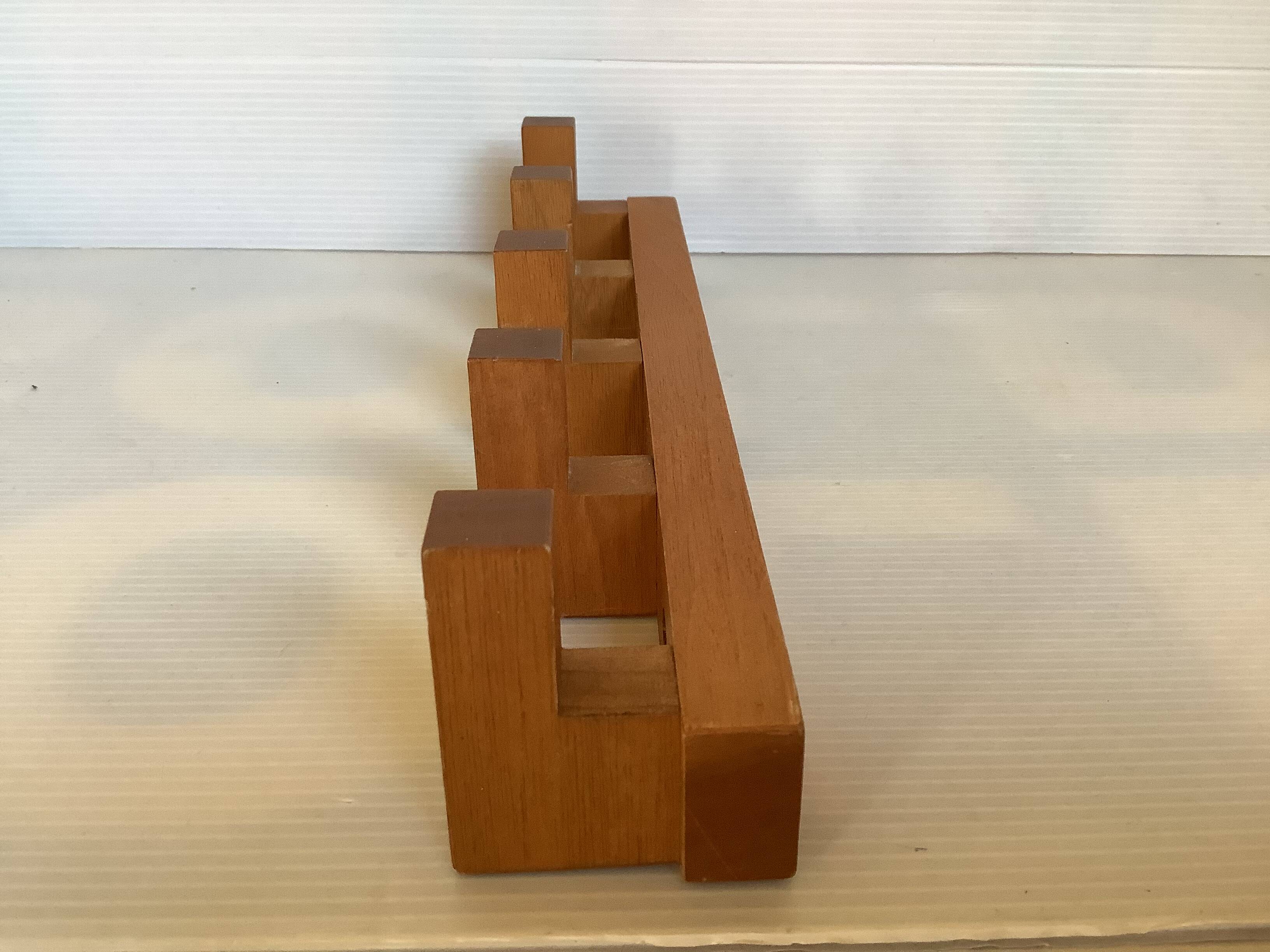 Scandinavian wooden coat rack