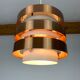Scandinavian copper pendant lamp by MetallDrucker 60s