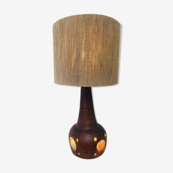 Lampe Accolay inclusion verre, 1970