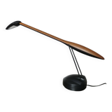 Zoomorphic desk lamp in cherry wood and polycarbonate