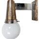 Vintage Art Deco Wall Light with Opal Glass, 1930s