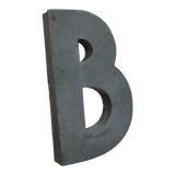 Panel letter in zinc