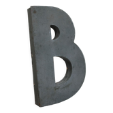 Panel letter in zinc