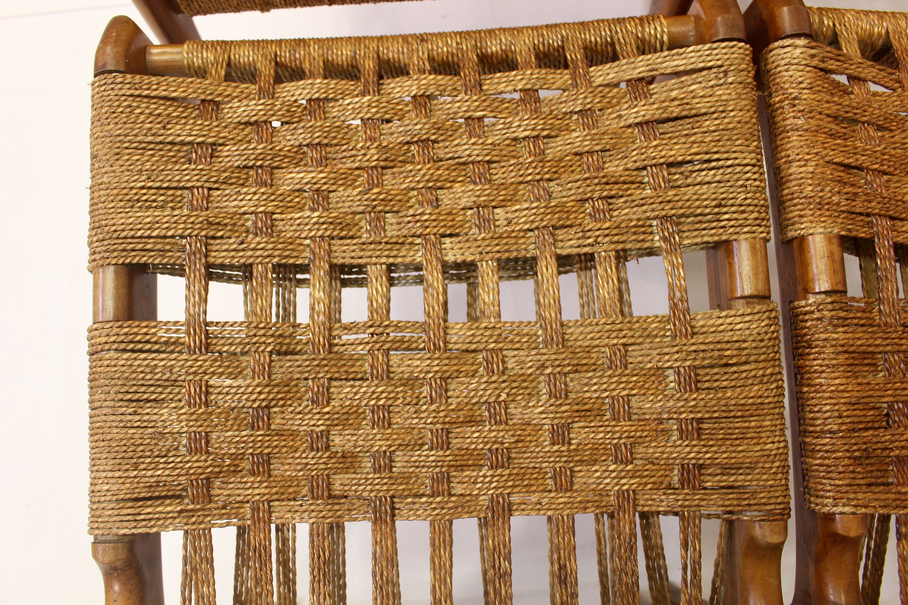 Lot de 4 chaises en chêne design italien de Consorzio Sedi Friuli 1960