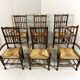 Lancashire spindleback dining arm chairs 1900's