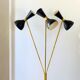 Lampadaire diabolo 3 feux dans le style des créations italiennes des années 50