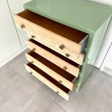 Chest of drawers oak 5 drawers 50s