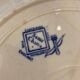 Assiette blue willow XIXeme décor chinois