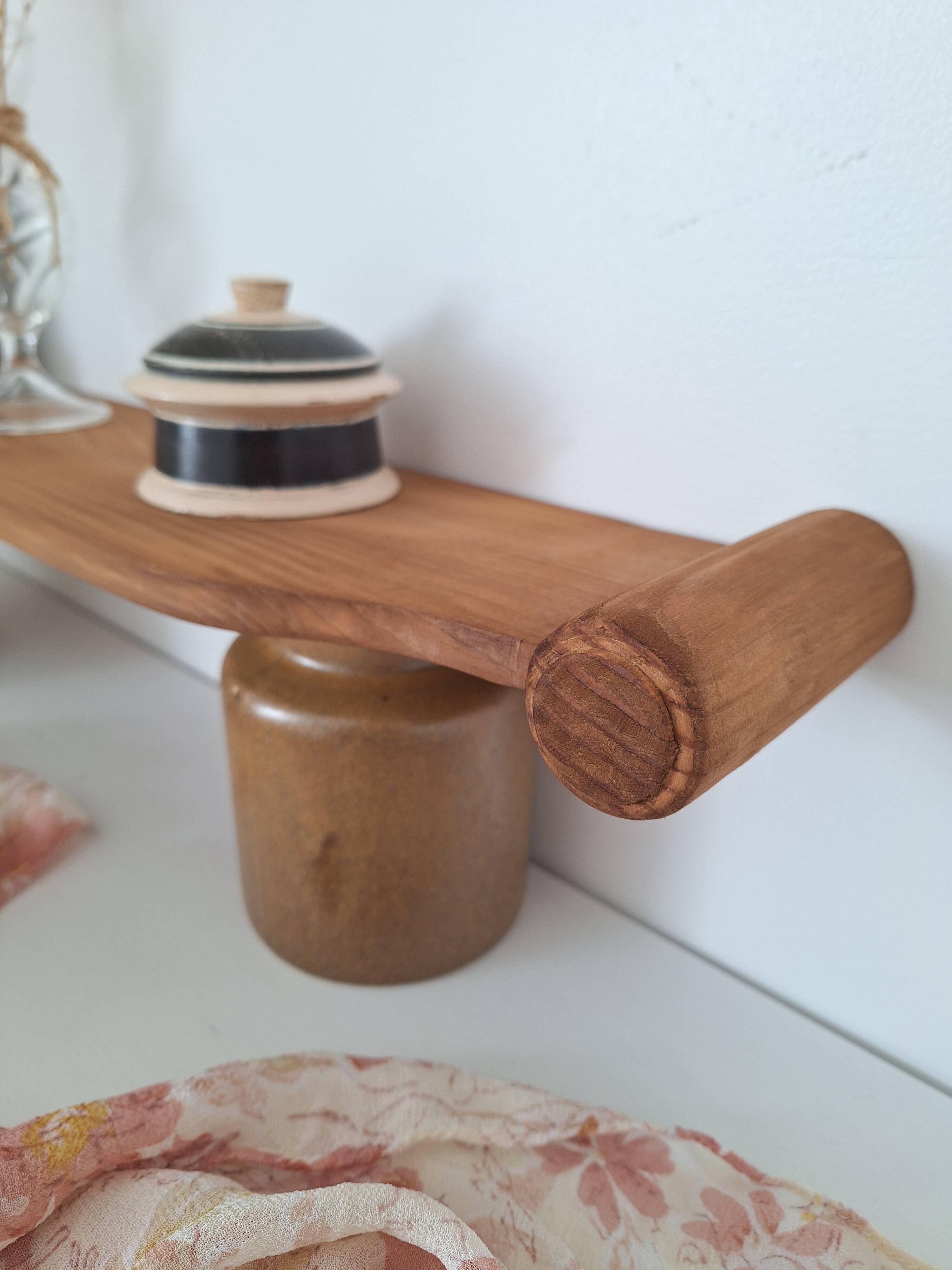 Etagère / Table murale en bois vintage
