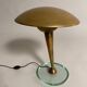 Lampe de table en cristal et laiton attribuée à Pietro Chiesa pour Fontana Arte, Italie, années 1950