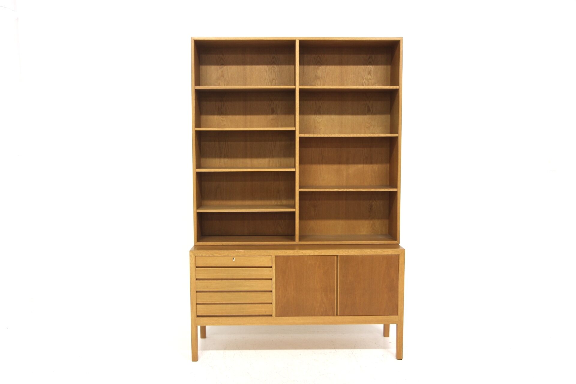 Scandinavian oak library, Alf Svensson, Sweden, 1960
