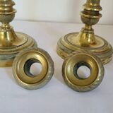 A pair of Gilt Bronze Candlesticks