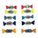 Lot de dix portes couteaux en verre murano