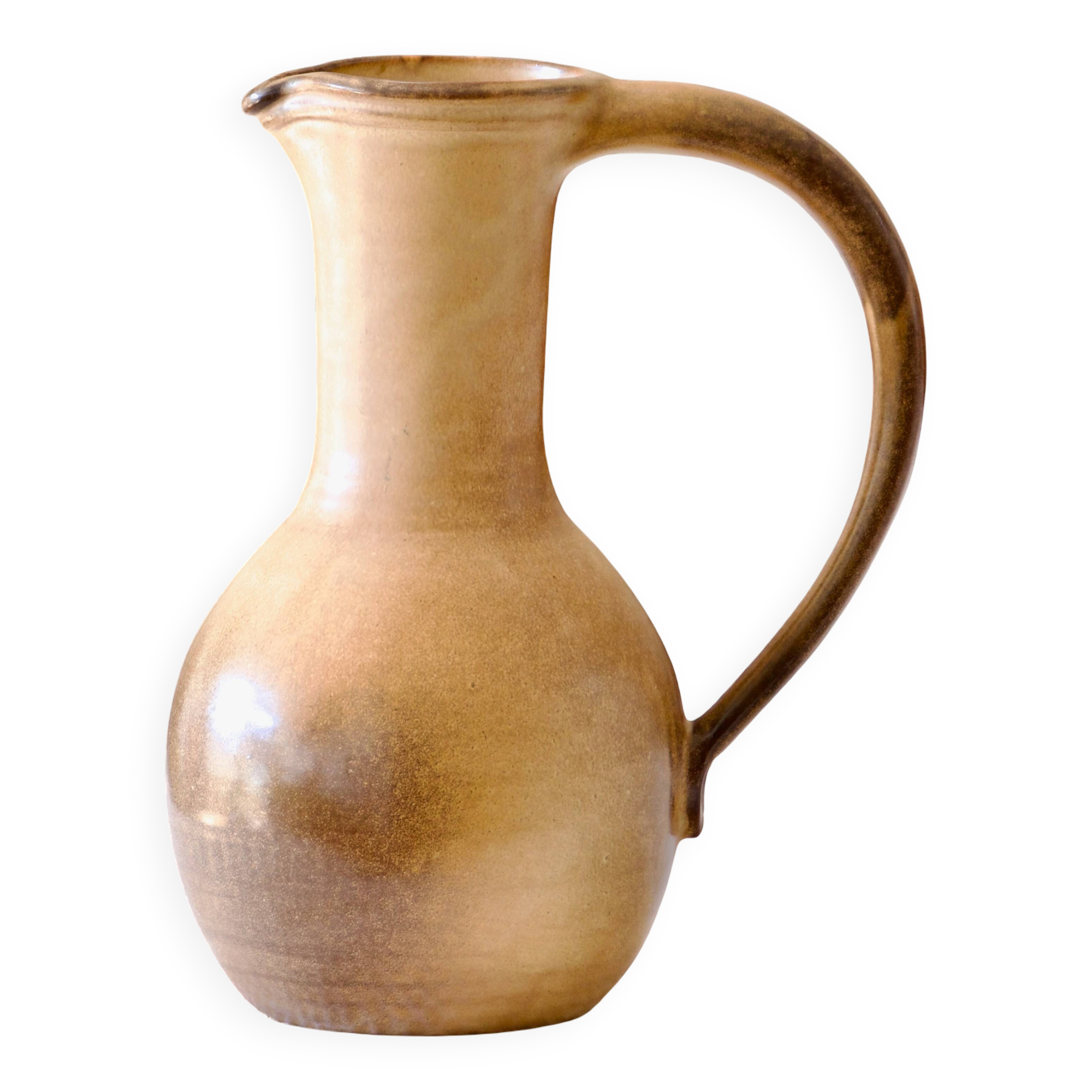 Grande carafe artisanale en grès mat