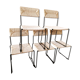 5 chaises italiennes paillées