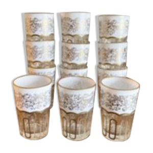 Lot de 12 verres à thé