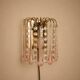 Set of 2 Hollywood Regency Murano glass wall lamps, 1970s