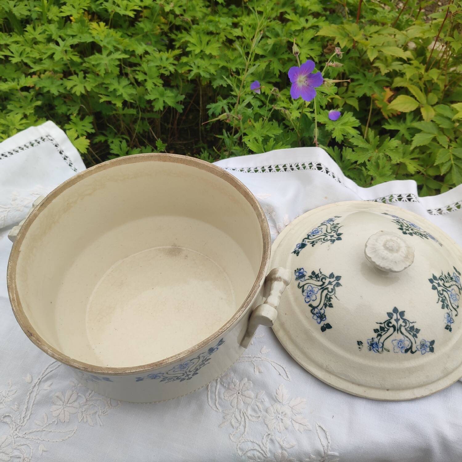 Art Deco tureen earth steel Saint Uze