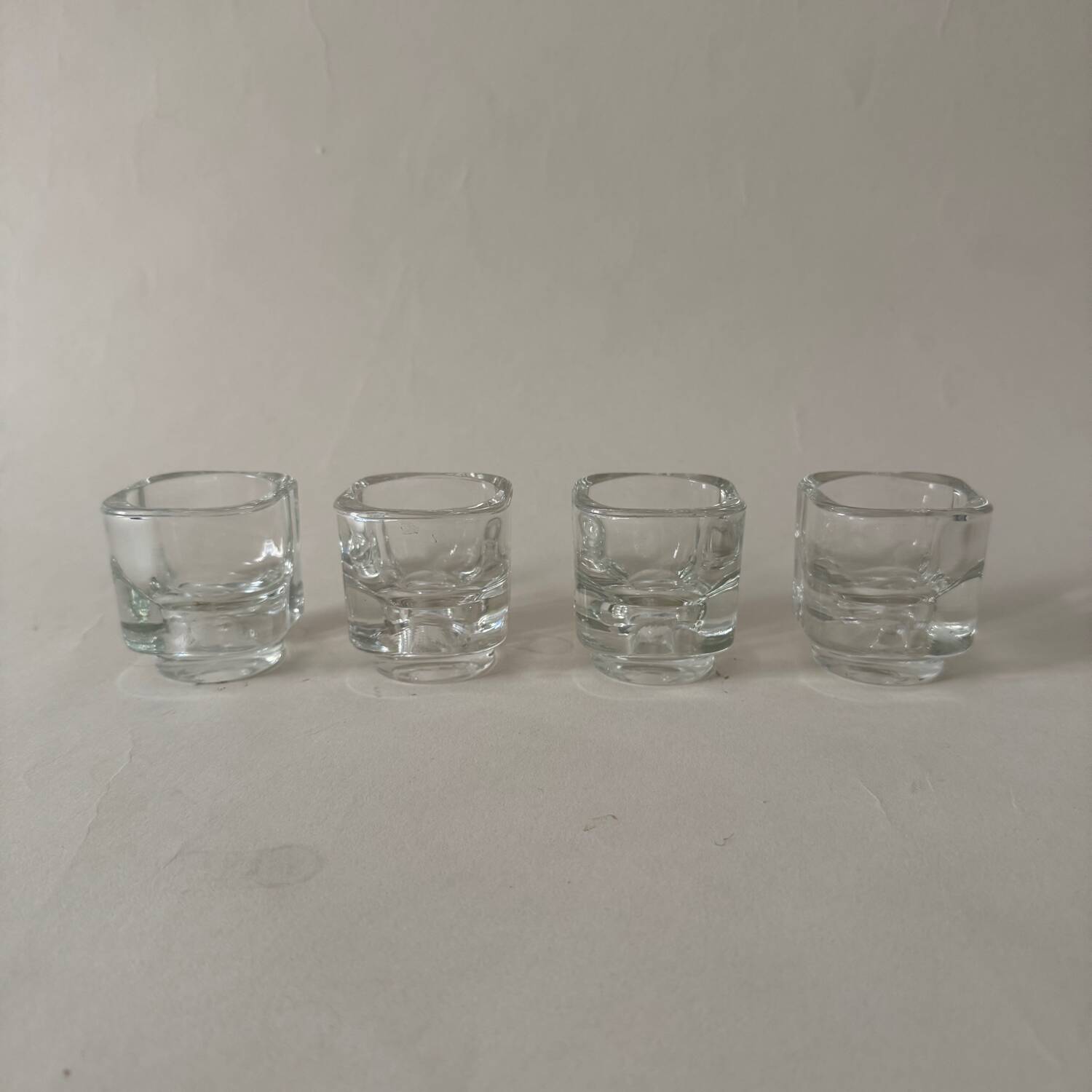 Glass candle holders by Joe Colombo for Arno Italy 1960s