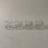 Glass candle holders by Joe Colombo for Arno Italy 1960s