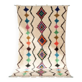 Tapis marocain laine naturelle unique 3x2 m