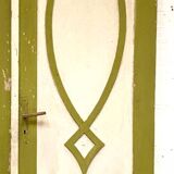 Double separation doors in 19th century patinated solid fir