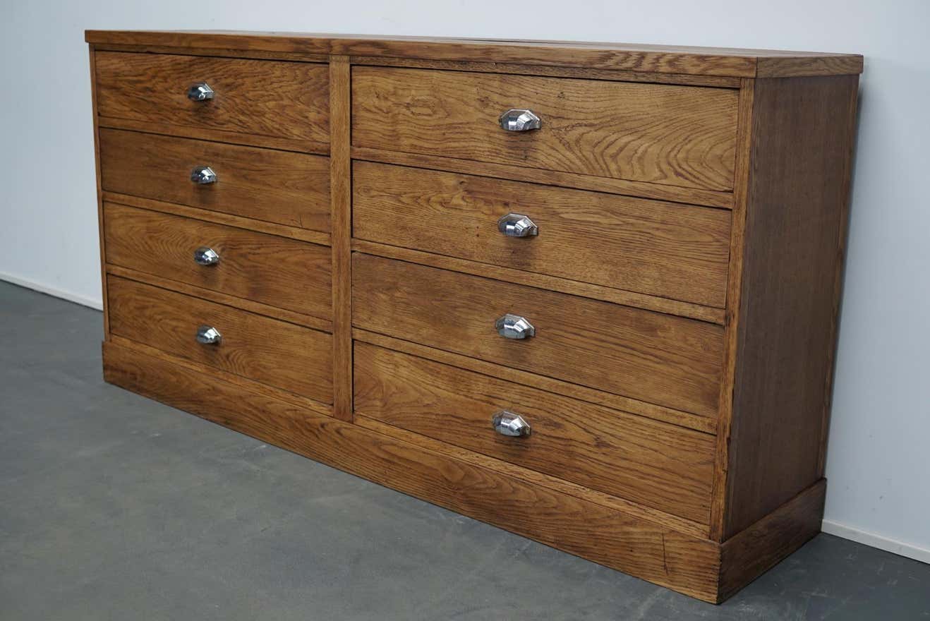 Apothecary furniture in oak France 1930