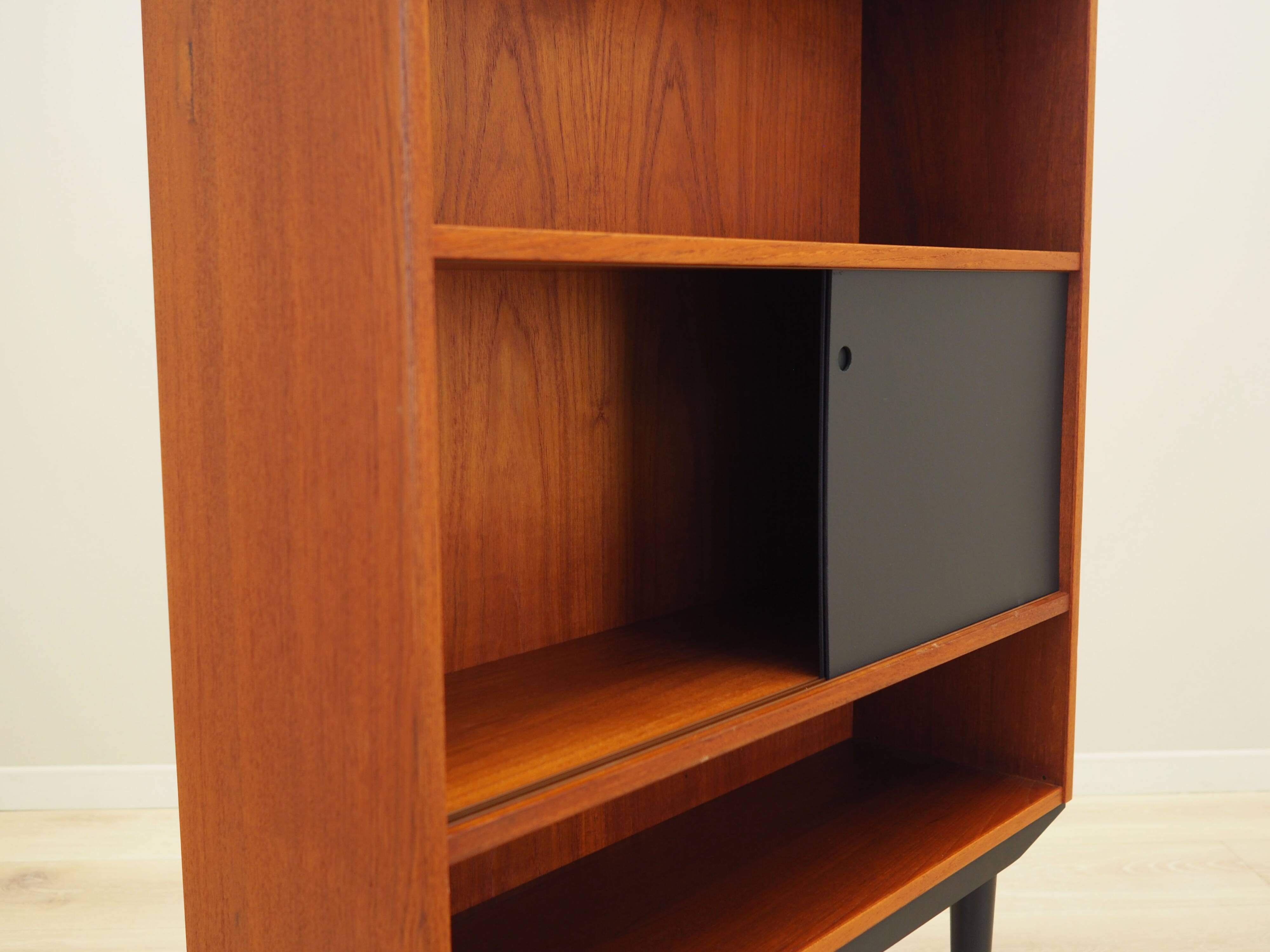 Teak bookcase, Danish design, 1970s, production: Denmark