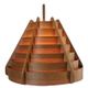 Rare Midcentury Large Wooden Pendant, Hans-Agne Jakobsson, Sweden, 1960s