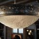 Chandelier Muller brothers Lunéville time Bowl Deco