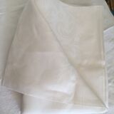 Old linen tablecloth