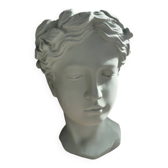 Antique sculpture face vase