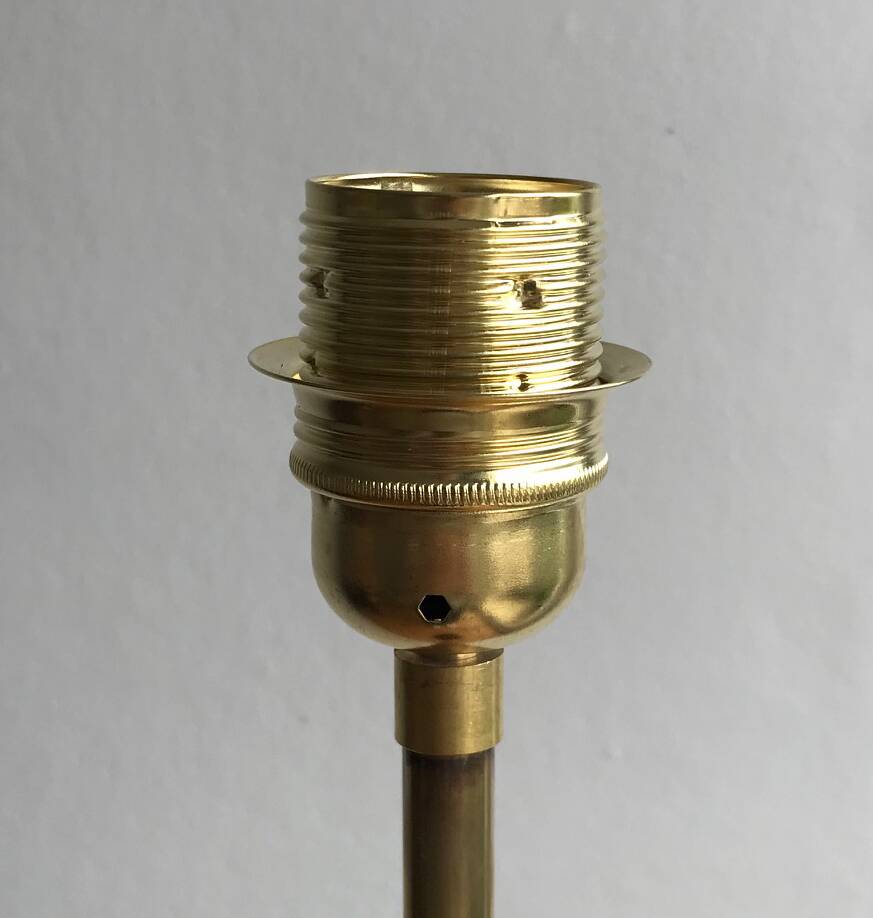 Scandinavian teak and brass floor lamp 1960