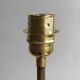 Scandinavian teak and brass floor lamp 1960