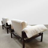 Vintage rare Brazilian lounge chairs Percival Lafer 1960s